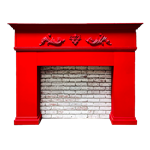 Red Fireplace