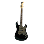 Black and Silver Shimmer Guitar