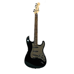 Black and Silver Shimmer Guitar